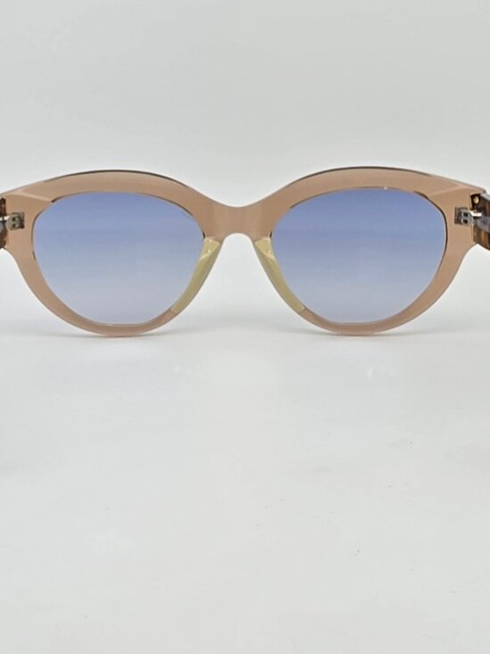 Coco and Breezy Peyton 101 Cognac Frame Blue Gradient Lens Sunglasses w/ Case main image 12
